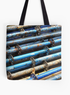 Blue poles
